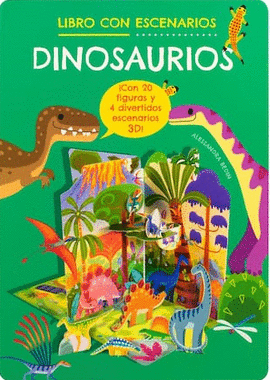 LIBRO INFANTIL DIDACTICO CON ESCENARIOS: DINOSAURIOS