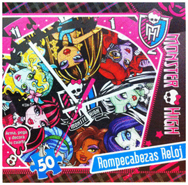 ROMPECABEZAS RELOJ MONSTER HIGH 50 PIEZAS