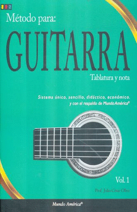 MÉTODO PARA GUITARRA (TABLATURA/NOTA)