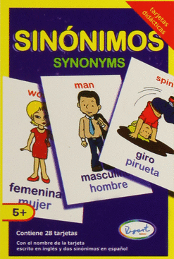 SINÓNIMOS SYNONYMS TARJETAS DIDÁCTICAS
