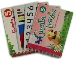 CUENTA CUENTAS 5 AÑOS MATEMÁTICAS C/2 FOMIS Y CUENTA TRAZOS CUADERNO DE GRAFISMOS