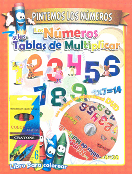 LOS NÚMEROS Y LAS TABLAS DE MULTIPLICAR LIBRO C/ DVD CRAYOLAS