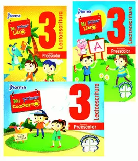 LECTOESCRITURA 3 MI PRIMER LIBRO PREESCOLAR C/ACTIVIDADES