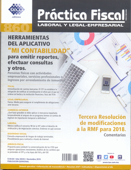 REVISTA PRACTICA FISCAL # 860 NOV 2018