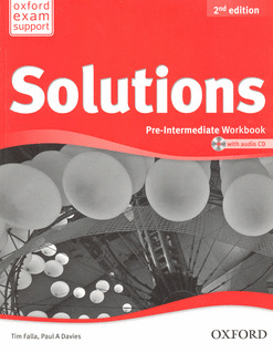 SOLUTIONS PRE INTERMEDIATE WORKBOOK C/CD