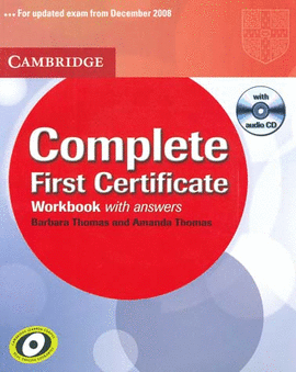 COMPLETE FIRST CERTIFICATE WORKBOOK WITH ANSWERS