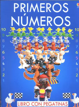 PRIMEROS NUMEROS CON PEGATINAS