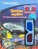 TIBURONES MAGNIFICOS C/STICKERS Y LENTES 3D