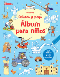 ALBUM PARA NIÑOS COLOREO Y PEGO