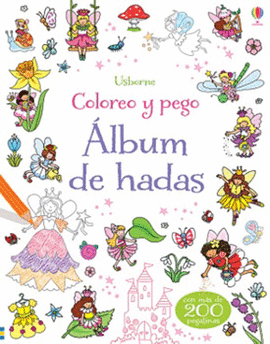 ÁLBUM DE HADAS COLOREO Y PEGO