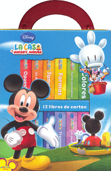 DISNEY LA CASA DE MICKEY MOUSE 12 LIBROS DE CARTON