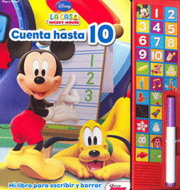 CUENTA HASTA 10 MI LIBRO PARA ESCRIBIR Y BORRAR C/MARCADOR