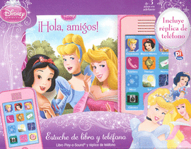 DISNEY PRINCESA ESTUCHE DE LIBRO Y TELÉFONO