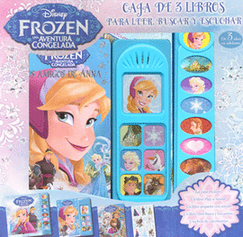 DISNEY FROZEN CAJA DE 3 LIBROS PARA LEER BUSCAR Y ESCUCHAR