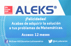 CÓDIGO DE ACCESO A ALEKS POR 1 AÑO