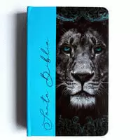 BIBLIA RV60 NOMBRES DE DIOS LEÓN AQUA CON TELA TAPA DURA