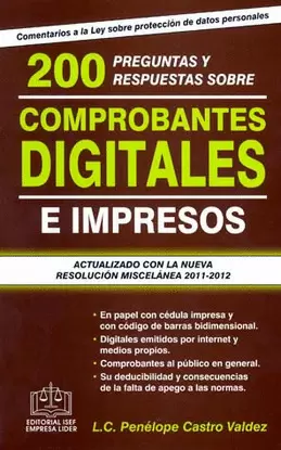 200 PREGUNTAS Y RESPUESTAS SOBRE COMPROBANTES DIGITALES E IMPRESOS