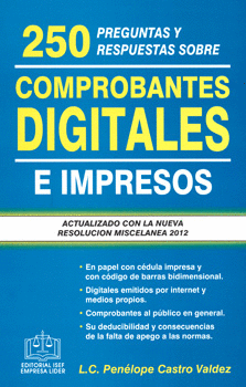 250 PREGUNTAS Y RESPUESTAS SOBRE COMPROBANTES DIGITALES E