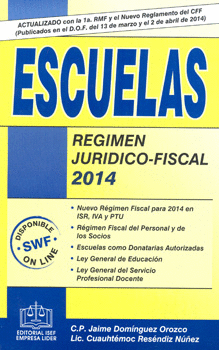 ESCUELAS RÉGIMEN JURÍDICO FISCAL 2014