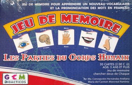 JEU DE MEMOIRE LES PARTIES DU CORPS HUMAIN