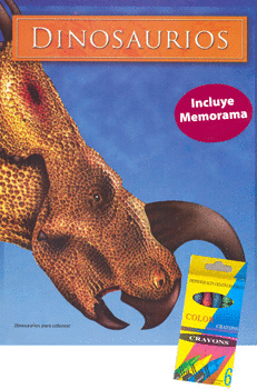 DINOSAURIOS PARA COLOREAR INCLUYE MEMORAMA C/CRAYONES