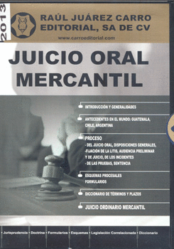JUICIO ORAL MERCANTIL 2013