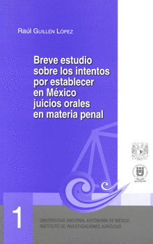 BREVE ESTUDIO SOBRE LOS INTENTOS POR ESTABLECER EN MEXICO