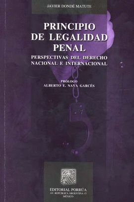 PRINCIPIO DE LA LEGALIDAD PENAL, EL