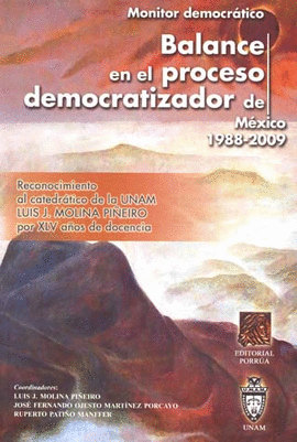 BALANCE EN EL PROCESO DEMOCRATIZADOR DE MEXICO 1988-2009