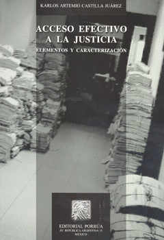 ACCESO EFECTIVO A LA JUSTICIA.  ELEMENTOS Y CARACTERIZACION