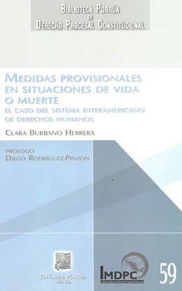 MEDIDAS PROVISIONALES EN SITUACIONES DE VIDA O MUERTE