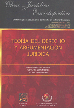 TEORIA DEL DERECHO Y ARGUMENTACION JURIDICA