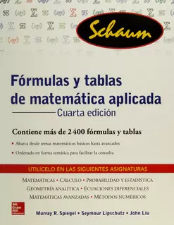 FÓRMULAS Y TABLAS DE MATEMÁTICA APLICADA