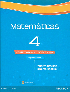 MATEMATICAS 4 COMPETENCIAS APRENDIZAJE VIDA BACHILLERATO