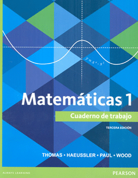 MATEMÁTICAS 1 CUADERNO DE TRABAJO