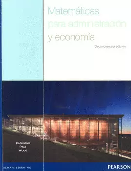 MATEMÁTICAS PARA ADMINISTRACIÓN Y ECONOMÍA