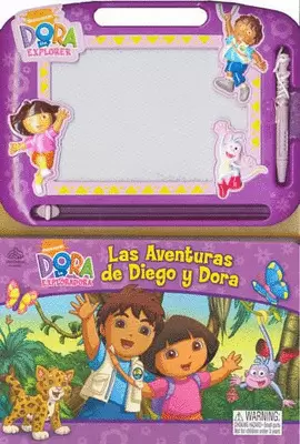 LAS AVENTURAS DE DIEGO Y DORA C/PIZARRON Y PLUMA MAGNETICA
