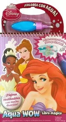 DISNEY PRINCESA AQUA WOW LIBRO MAGICO C/1 PLUMON