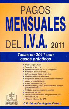 PAGOS MENSUALES DEL IVA 2011