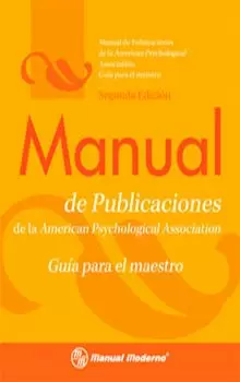 MANUAL DE  PUBLICACIONES DE LA APA (MAESTRO)