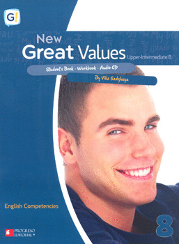 NEW GREAT VALUES 8 UPPER INTERMEDIATE B STUDENTS BOOK WORKBOOK C/AUDIO CD