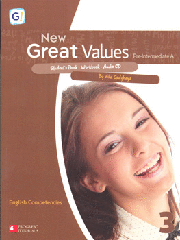 NEW GREAT VALUES 3 PRE INTERMEDIATE A STUDENTS BOOK WORKBOOK C/AUDIO CD