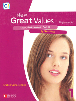 NEW GREAT VALUES BEGINNERS A STUDENTS BOOK AND WORKBOOK