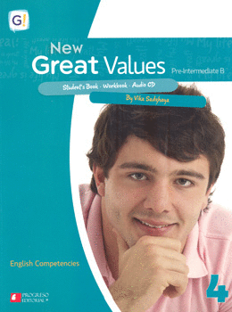 NEW GREAT VALUES 4 PRE INTERMEDIATE B STUDENTS BOOK WORKBOOK C/AUDIO CD