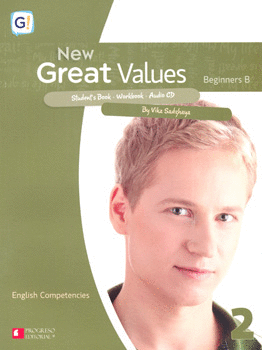 NEW GREAT VALUES 2 BEGINNERS B STUDENTS BOOK WORKBOOK C/AUDIO CD