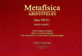 METAFÍSICA ARISTÓTELES TOMO CUARTO