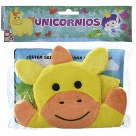 LIBRO CON GUANTE DE BAÑO: UNICORNIOS