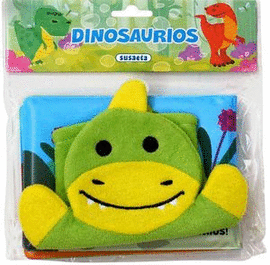 LIBRO CON GUANTE DE BAÑO: DINOSAURIOS