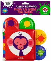 LIBRO INTERACTIVO CON SONIDOS PARA LA HORA DEL BAÑO: MONO