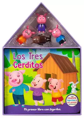 CUENTO INFANTIL MI PRIMER LIBRO CON FIGURITAS: LOS TRES CERDITOS